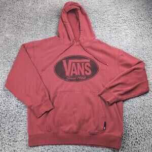 Vans Red Hoodie with Logo